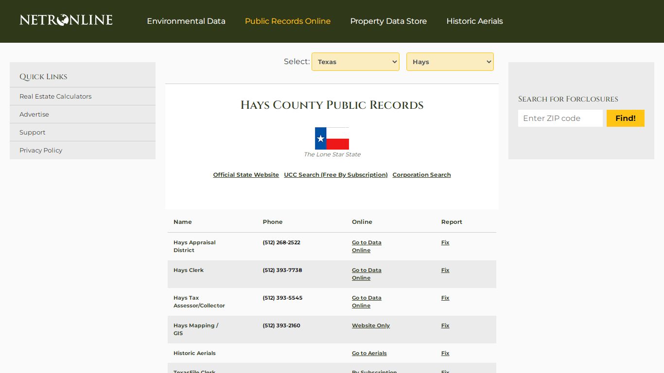 Hays County Public Records - NETROnline.com